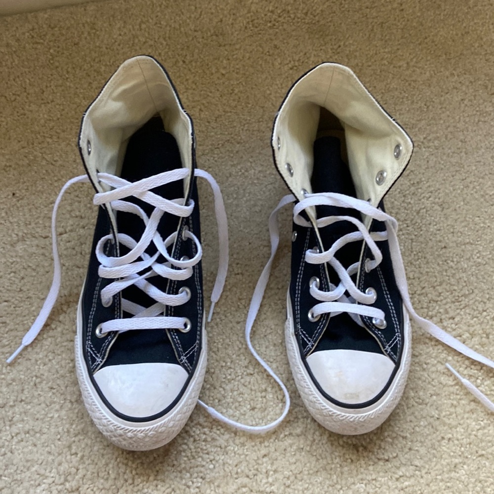 black high top converse